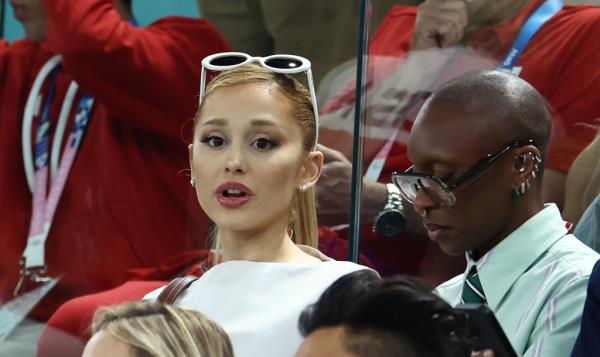 Ariana Grande, Cynthia Erivo at the Paris Olympics on July 28, 2024