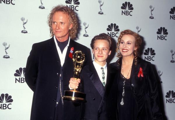 Anthony Geary, Jonathan Jackson and Genie Francis at the 1995 Daytime Emmy Awards.