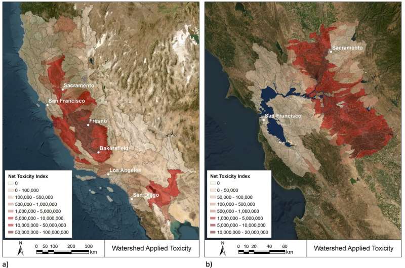 App-based tool quantifies pesticide toxicity in watersheds; identifies mitigation opportunities